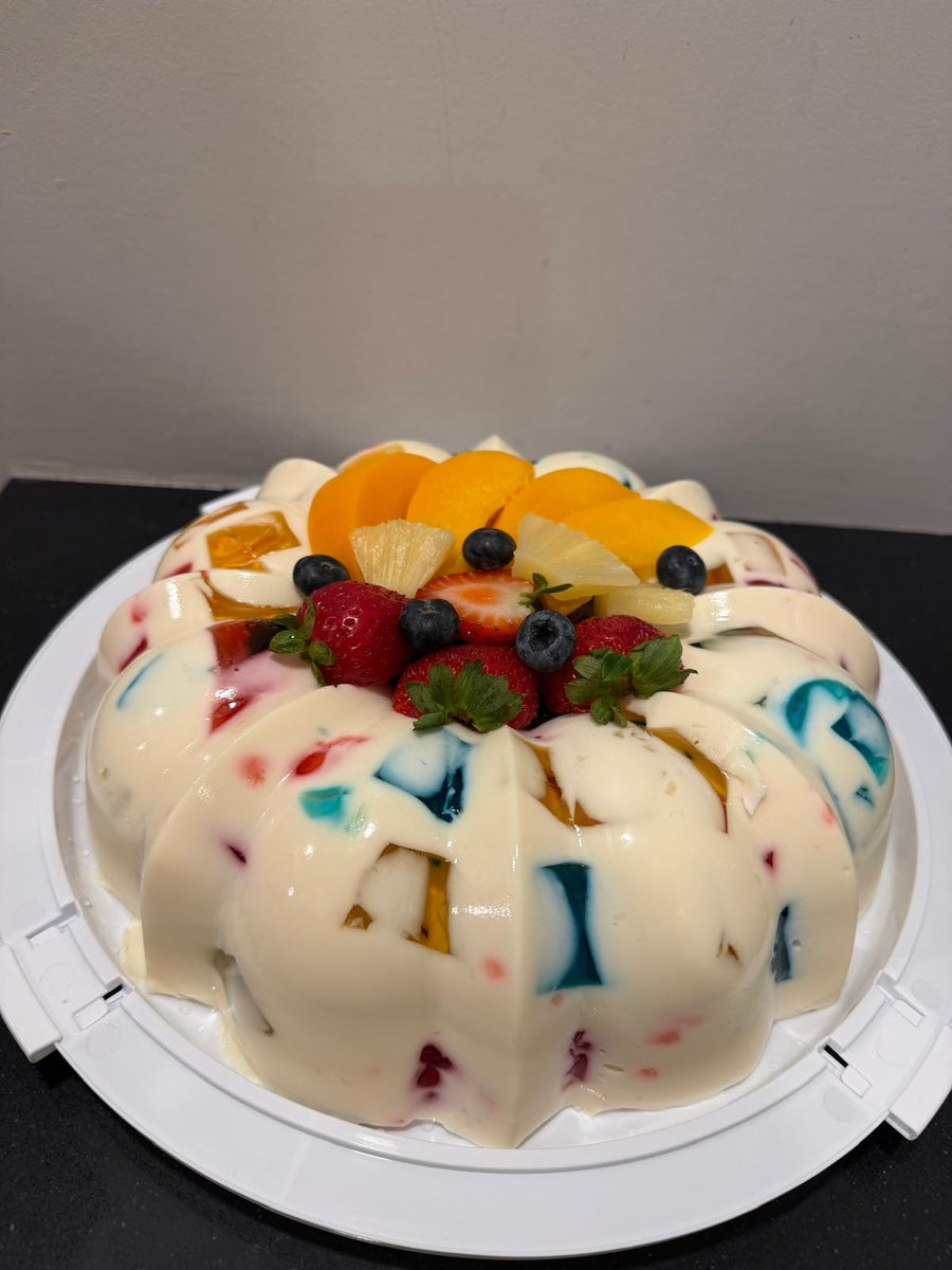 Family size Tres Leches mosaic  gelatin cake