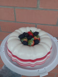 Blue an strawberry cake